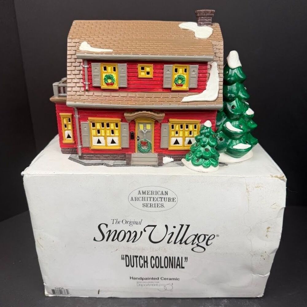 Department 56 Snow Village American Architecture Series Dutch Colonial 54856 '96